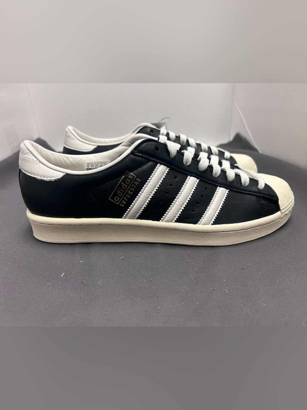 Made in Germany adidas Superstar Vintage Black JI3139 Men's US 7,8